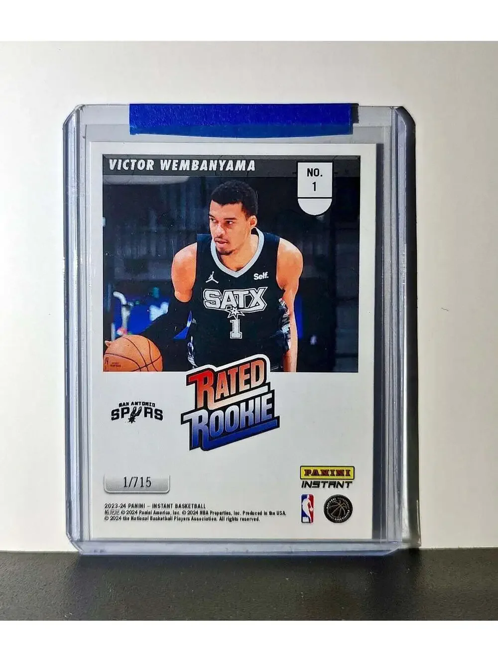 Victor Wembanyama Rookie 2023-24 Panini Donruss Rated Rookie #1 Basketball Card